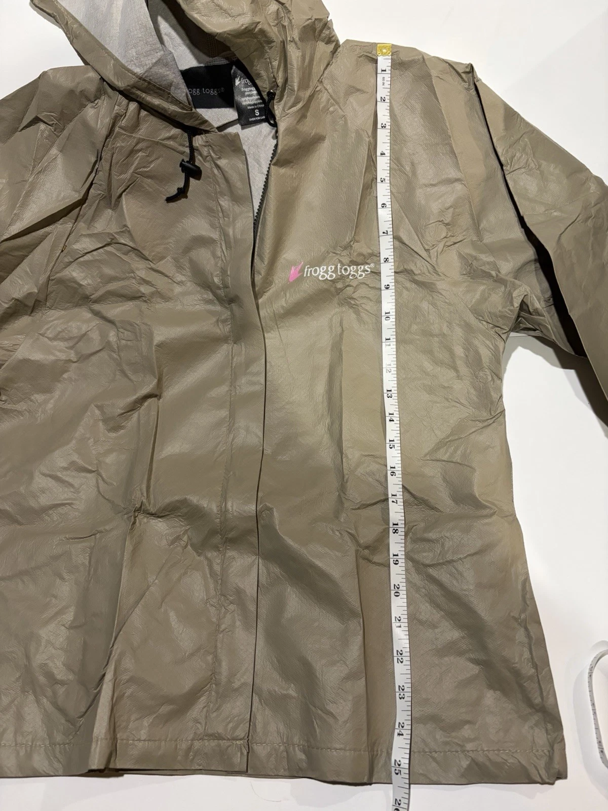 Frogg Toggs Womens Ultra-Lite2 Rain Suit Small Khaki Jacket Pants Packable New - product detail image 5
