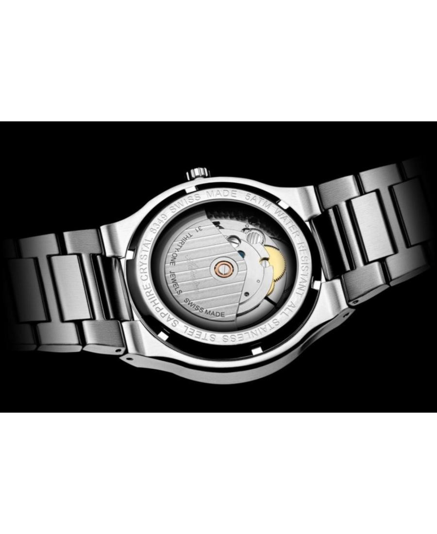 ADRIATICA Men Automatic Casual Watch Classic Dress Black Dial Waterproof Swiss 4 image 5