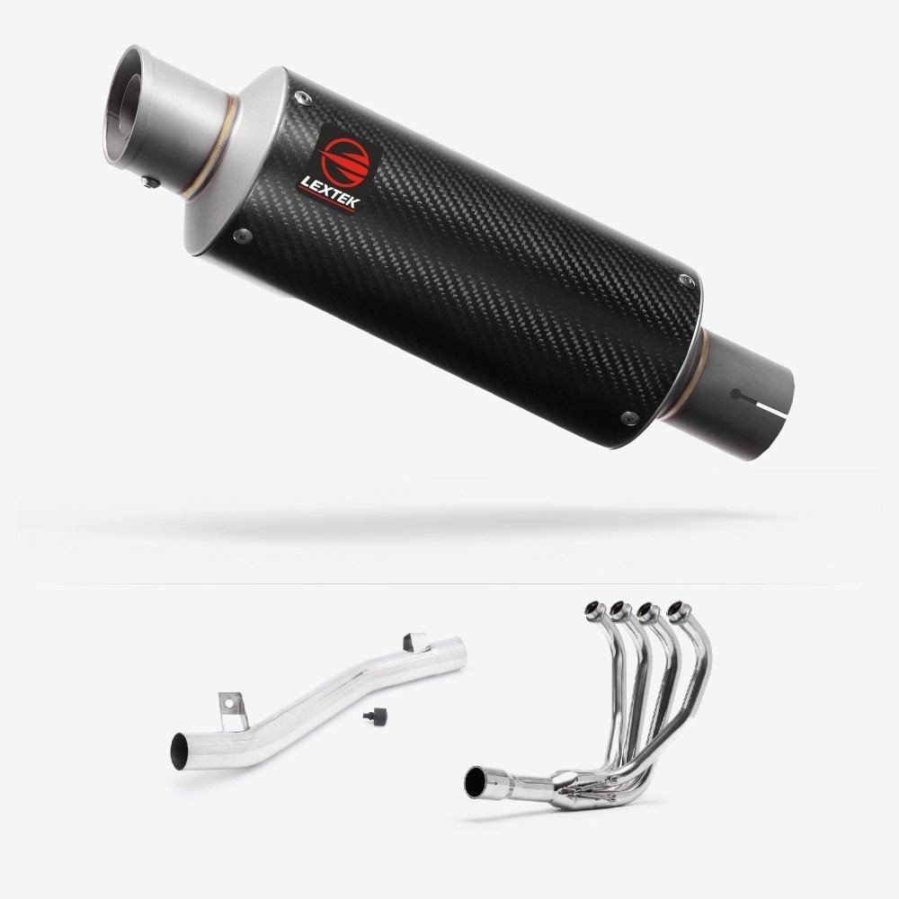 Lextek GP8C Carbon Fibre GP Stubby Exhaust System 240mm