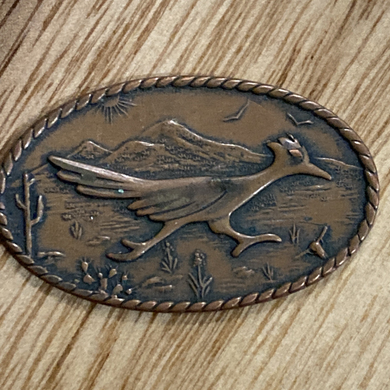 SOLID COPPER ROADRUNNER PENDANT Hallmark Arrow To… - image 3