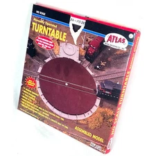 HO ATLAS 305 --- 9" MANUALLY OPERATED TURNTABLE w/21 TRACK POSITIONS --- NEW