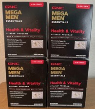GNC MEGA MEN HEALTH AND VITALITY VITA PAK PROGRAM 4 IN 1 PACK 120 PACKS 4 months