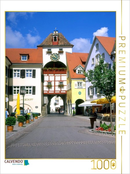Calvendo Puzzle City Gate In The Lower Town Of Meersburg | 1000 Pieces, Finished-image