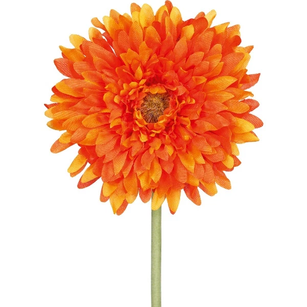 6er Set künstliche Gerbera orange H. 60cm mit fülliger Blüte GASPER Kunstblumen - Bild 3 von 3