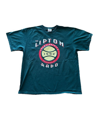Vintage 90s Nike Lipton Championships RADO Swoosh Tee Men s Size Large Green