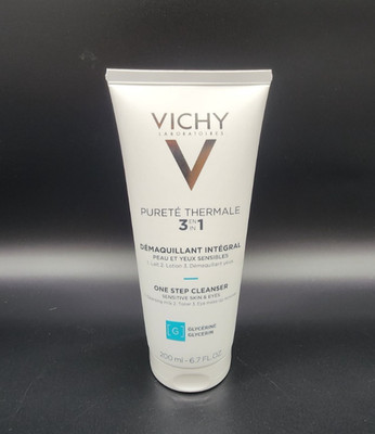 Vichy Purete Thermale 3 In 1 One Step Cleanser Sensitive Skin & Eyes 6.7oz 200ml