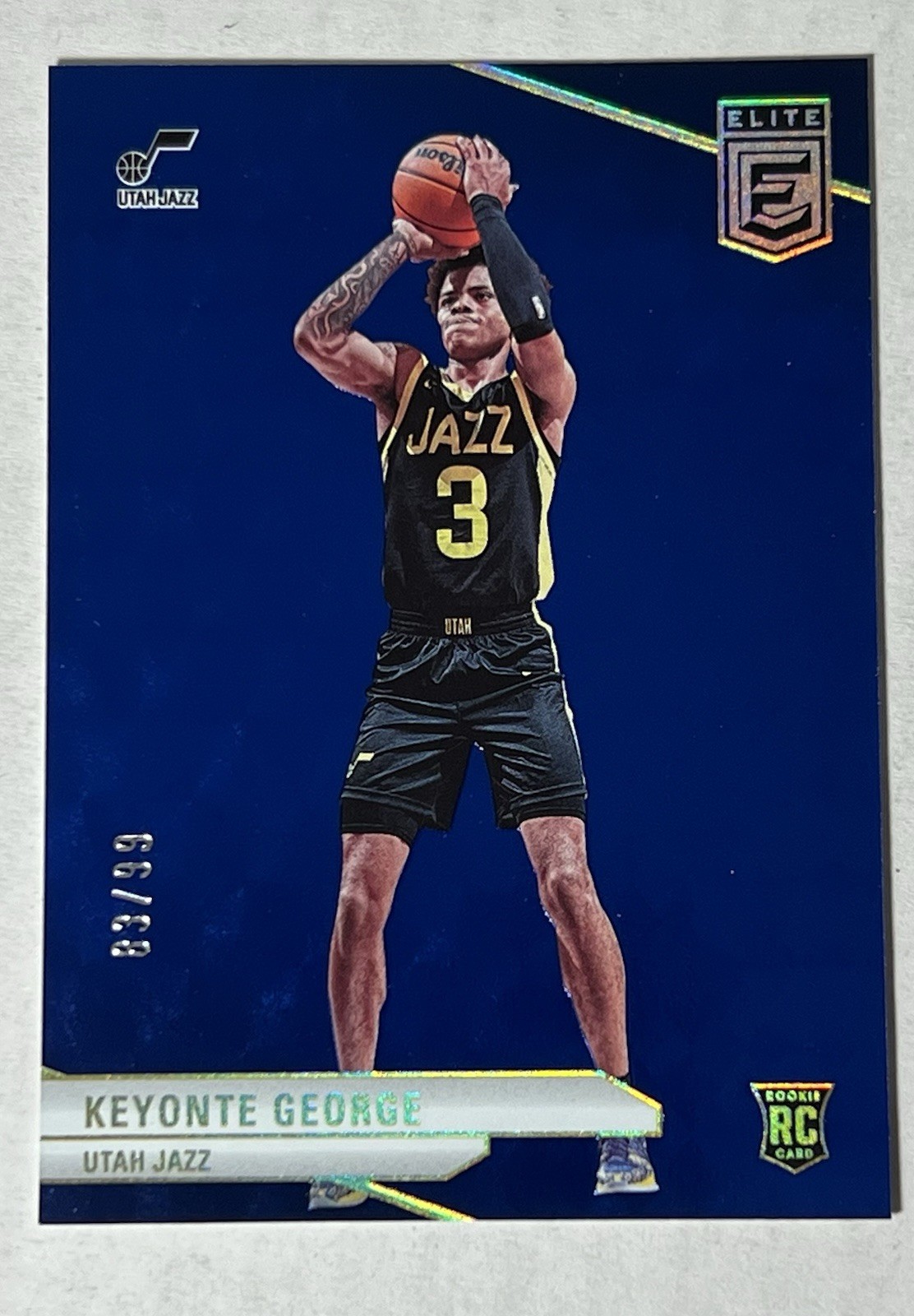 2023-24 Panini Donruss Elite Keyonte George RC Blue /99 SP Utah Jazz #221