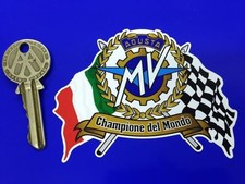 MV AGUSTA Flags Scroll helmet or motorcycle sticker