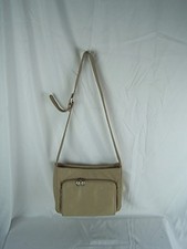 Stone Mountain Taupe Pebbled Leather Bag Purse Handbag