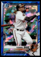 2021 Bowman Chrome Sapphire Yusniel Diaz G39 Baltimore Orioles #BCP-76