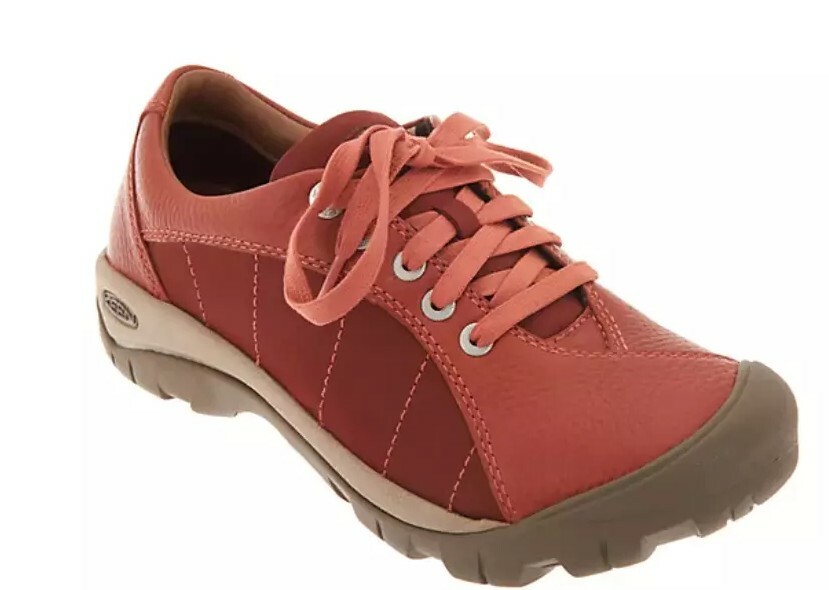 KEEN Leather Lace-Up Shoes Presidio Tandoori Red M