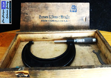 Vintage⌛Brown & Sharpe No. 62 (.001") 2 - 3" Machinist Mic w/Original Box 