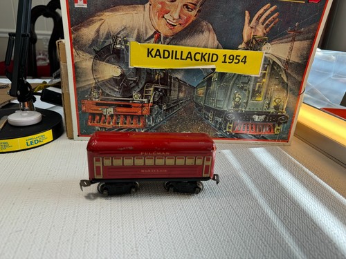 🚂 MARX PREWAR- TIN**MONTCLAIR* PASSENGER CAR-8-WHEEL-L👀K -💥 L894