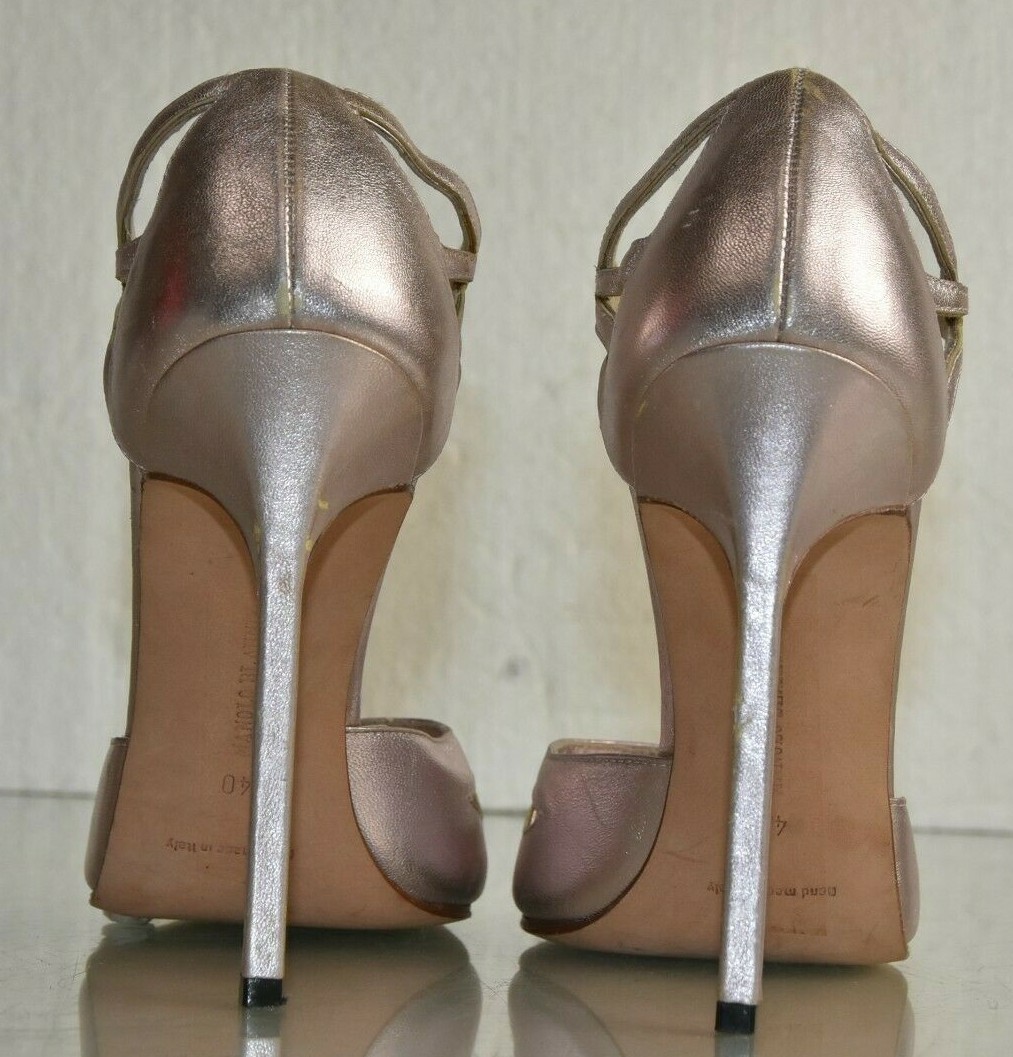 Escarpins Manolo Blahnik - Rose Lilas Cuir Métallisé - Talon 12cm (4.75") - Taille 40 - Neufs Sans Boîte