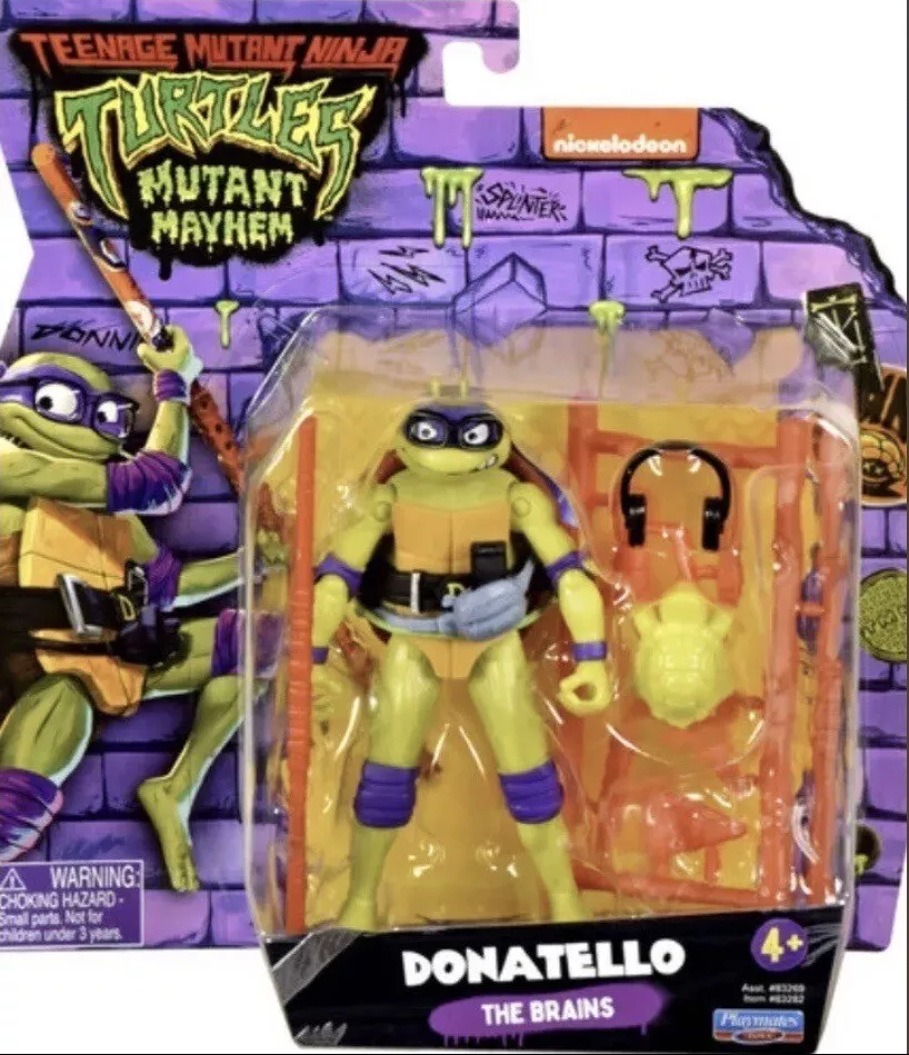 Teenage Mutant Ninja Turtles Mutant Mayhem 4.5” Donatello Collector Con  Action Figure by Playmates Toys