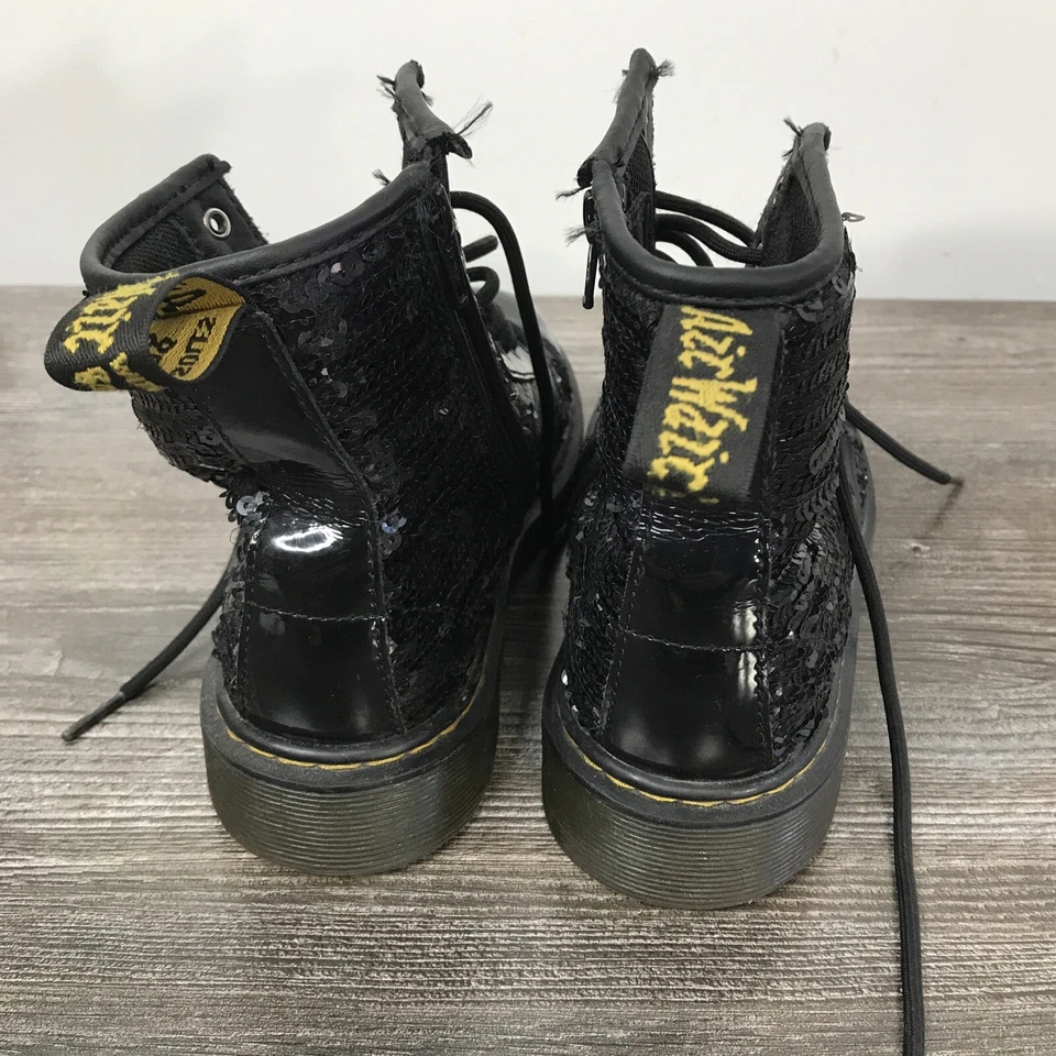 Edición limitada Botas DR. MARTENS '1460 Pooch Seqn' negras con cremallera UK 4 US 5M Foto 4 de 4