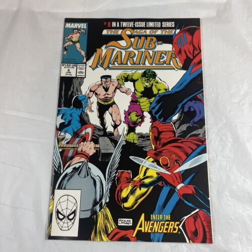 SAGA OF THE SUB-MARINER #8. 1988 Marvel Comics Enter The Avengers - Picture 1 of 12