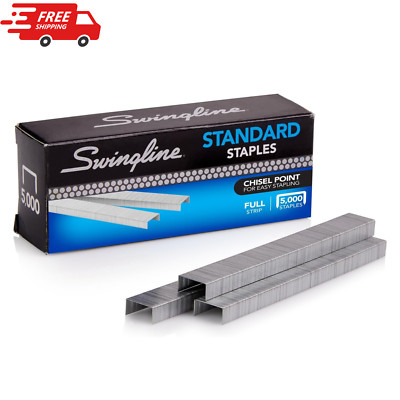 Staples Standard 1/4'' Length, 210/Strip, 5000/Box, Home Office Swingline Staples