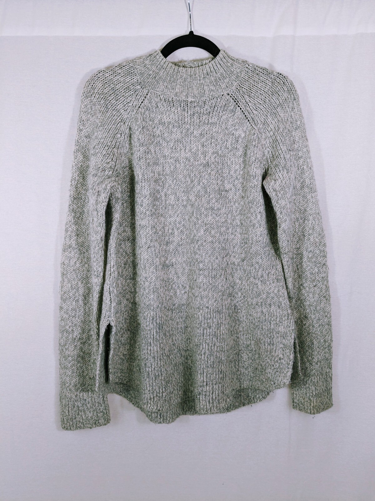 Max Studio Light Gray Mock Neck Pullover Sweater … - image 3