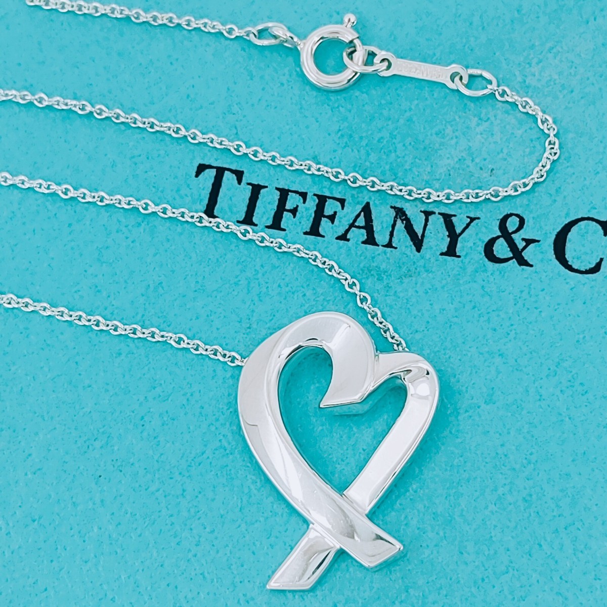 Tiffany Large Loving Heart Pendant Necklace Paloma