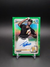 2020 Bowman Chrome Prospect Auto Green Refractor /99 Tahnaj Thomas #CPA-TT Auto