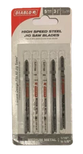 Diablo 5-Pack High Speed Steel 3-5/8" Jig Saw Blades 17/24 TPI