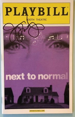 Jessica Phillips (Only)  Signed Playbill next to normal  Brian d'Arcy James 2010