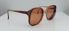 Vintage Ursula Avant Garde Brown Oval Sunglasses FRAMES ONLY France