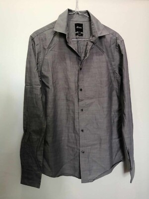 Shirt grau Baumwolle sehr tailliert Gr.38 Albam (4407004)