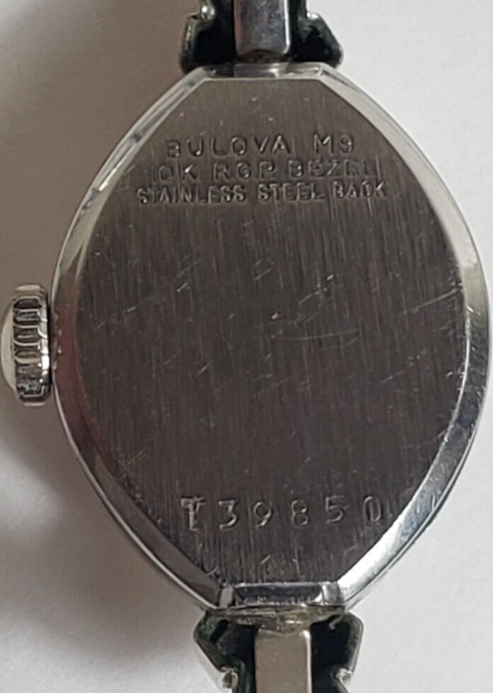 Vintage Bulova M9 17 Jewels Ladies 10K Plated Watch Swiss Made Does not run. Vintage Bulova M9 17 Jewels Ladies 10K Plated Watch Swiss  main image 3
