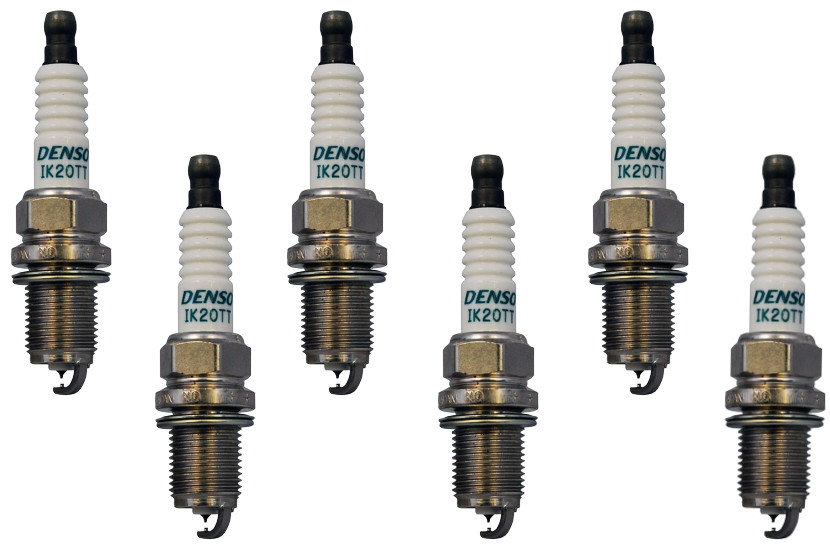 Set of 6 DENSO 4702 Spark Plugs for 2003-2007 Honda Accord,  1994-1996 Passport