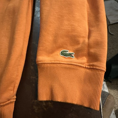 Lacoste Mens Crew Neck Vintage 1927 Badge Fleece Sweatshirt US XL NICE RARE $125 - Picture 3 of 10