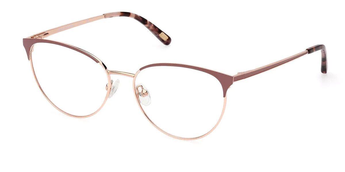 Оправа для очков Skechers SE2212 028 Розоваяиз розового золота с металлической оптикой Кошачий глаз 54-16-140 19090₽