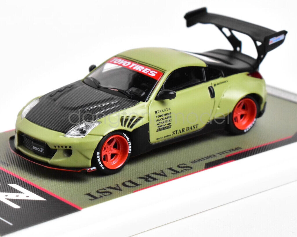 TM 1:64 350Z Fairlady Racing Sports Widebody Model Diecast Metal