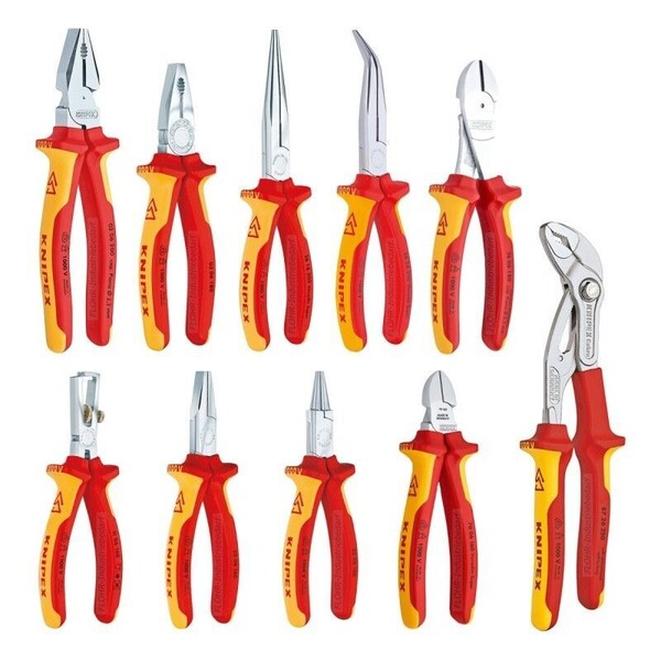 Knipex Elektro-Kraft-Satz - 10-Tlg. Vde Zangen-Set - Inkl. Wapu-Zange Cobra-image