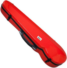 Violin Shaped Full Size Durable Super Light Fiber Glass Case with Hygrometer Bac