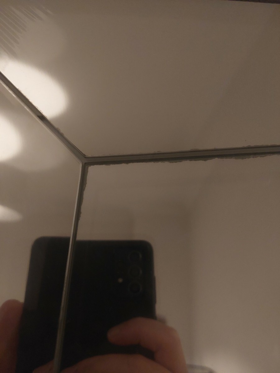 off white ikea distortion mirror