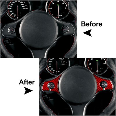 Steering Wheel Multifunctional Panel Cover Trim Fit Alfa Romeo 159 Brera Spider