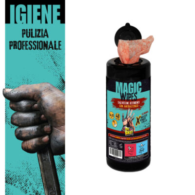 Salviette Detergenti Dr.Bike Magic Wipes - Sgrassante Mani Per Meccanici | 40 Salviette - Foto 8