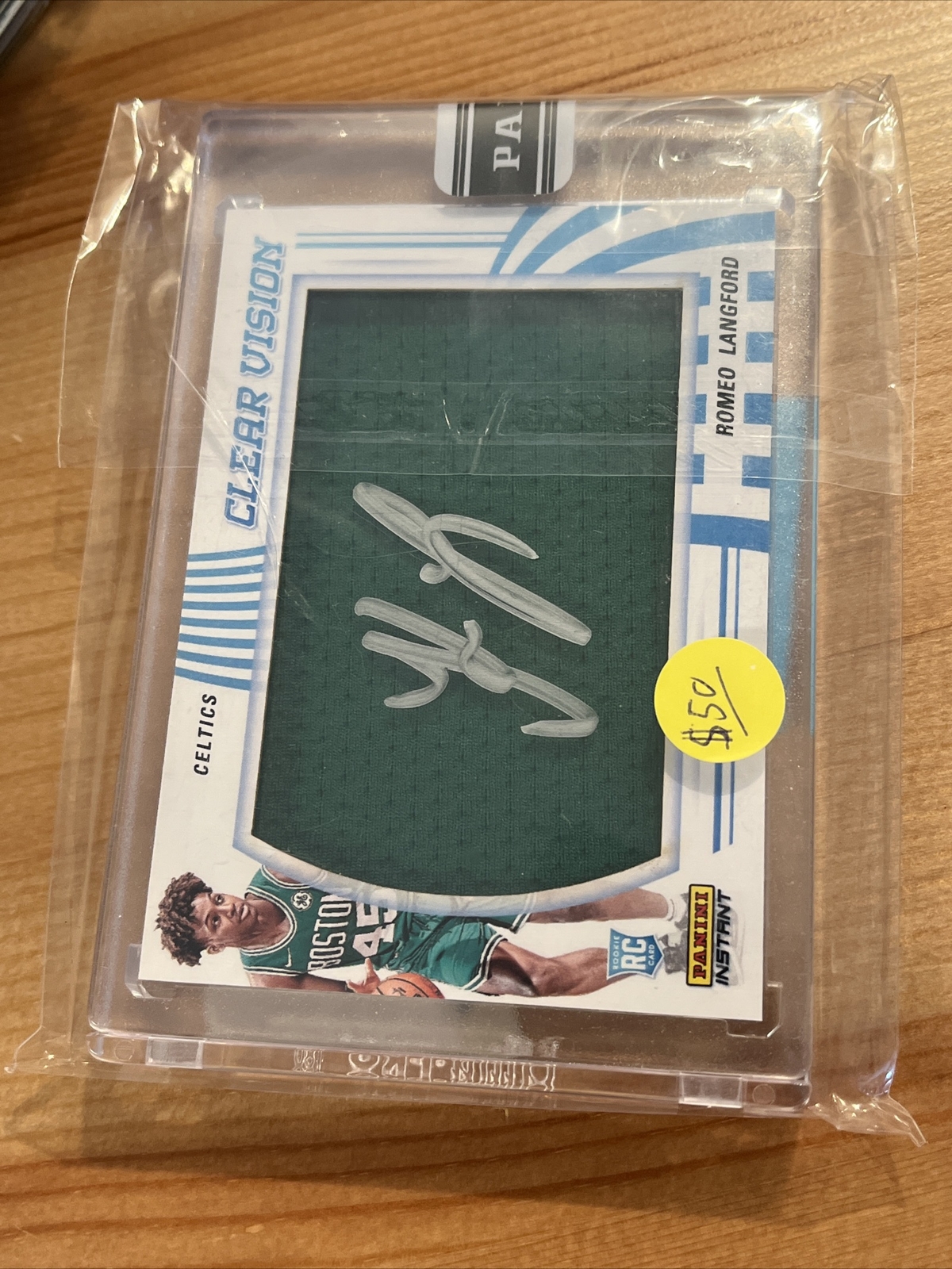 2019 20 PANINI INSTANT CLEAR VISION ROMEO LANGFORD ON CARD AUTO Rookie RC # 7/10