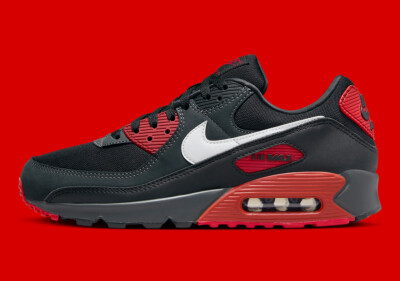 Nike Air Max 90 Bred Anthracite Mystic Red White Black FB9658-001