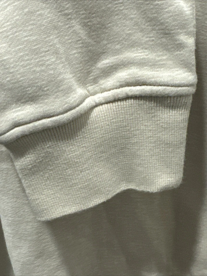 Pullover Ashworth Hombre Beige 1/4 Cremallera Forrado de Vellón Mediano Foto 4 de 4