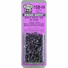 Kadee HO #158-50 Bulk Pack 50 Pairs Medium Scale Head Whisker Couplers ~ #151