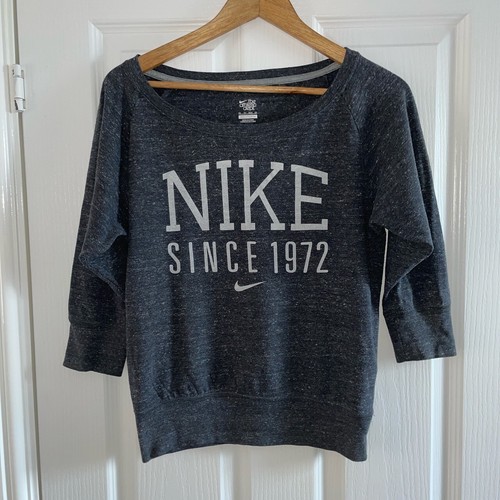 Nike Vintage Retro The Athletic Dept Since 1972 Grey Sweatshirt Girls