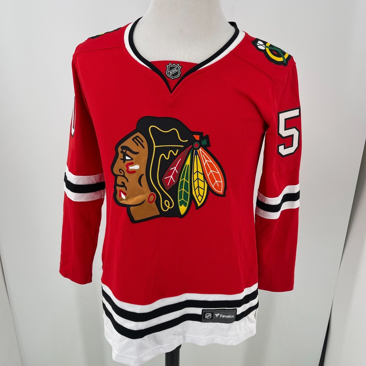 Fanatics Chicago Blackhawks MENS Crawford #50 NHL Breakaway Hockey Jersey  SMALL