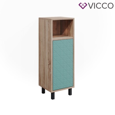 Badschrank Agasta 30cm, schmaler Schrank für Badezimmer in sonoma Vicco