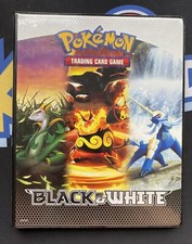 Pokemon TCG Official Black & White Card Folder Ultra Pro 112 Capacity Used.