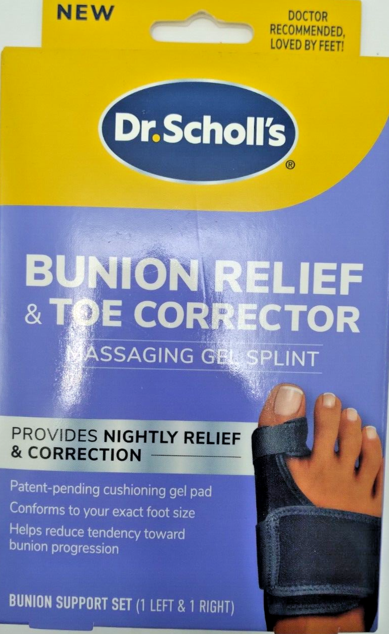 DR. SCHOLL'S Bunion Relief and Toe Corrector Support Pair 1 Left 1