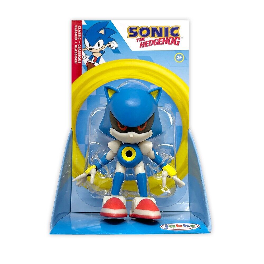  Sonic The Hedgehog Action Figure 2.5 Inch Metal Sonic  Collectible Toy , Blue, 3 years : Toys & Games
