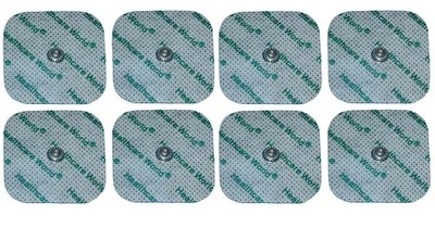 Healthcare World® TENS Electrode Square Studded Pads for Compex Machines x 8